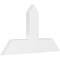 Ekena Millwork Portland Architectural Grade PVC Gable Bracket, 36"W x 21"H x 2"D x 6"F, 14/12 Pitch GBP036X21X0206POR00 - alternate 1